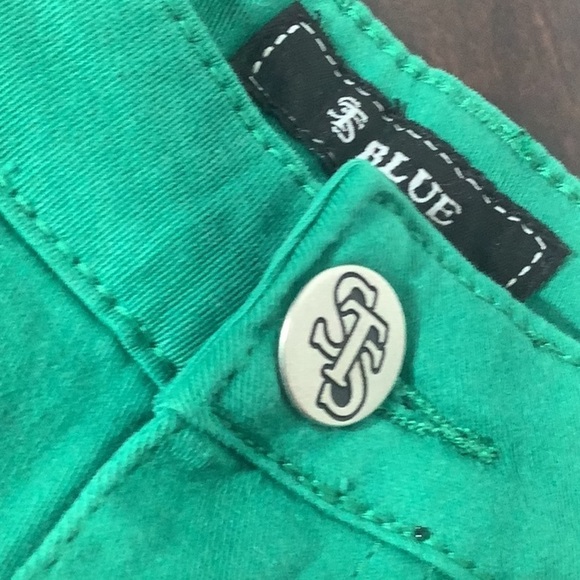 STS BLUE (Nordstrom) NEW - Sz 11 - green shorts w/ fringe - comfort stretch - Picture 4 of 8